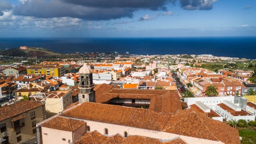Seaside Town of La Orotava on the Spanish Island of Tenerife