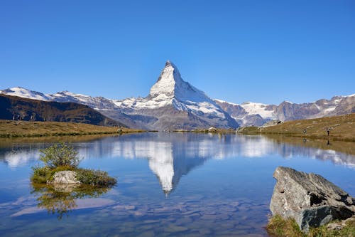 Reflection of a Mountain in a Lake 