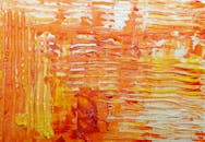 一幅具有动态纹理和充满活力的橙色色调的抽象画作