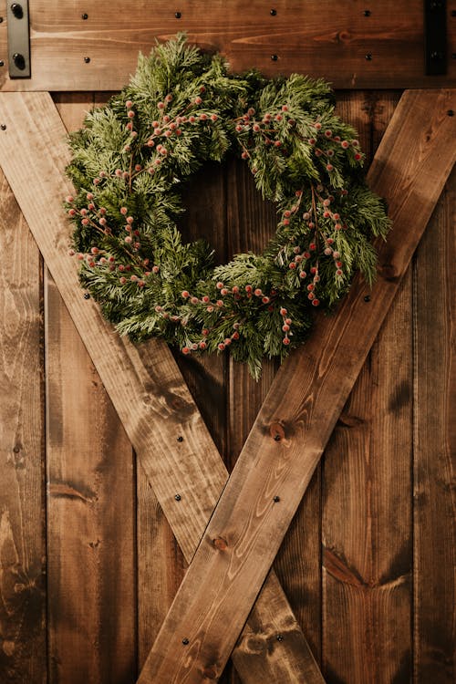 Foto stok gratis dekorasi, hari Natal, karangan bunga