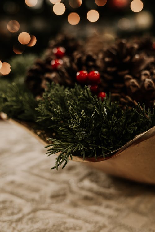 Christmas Decoration in Bowl