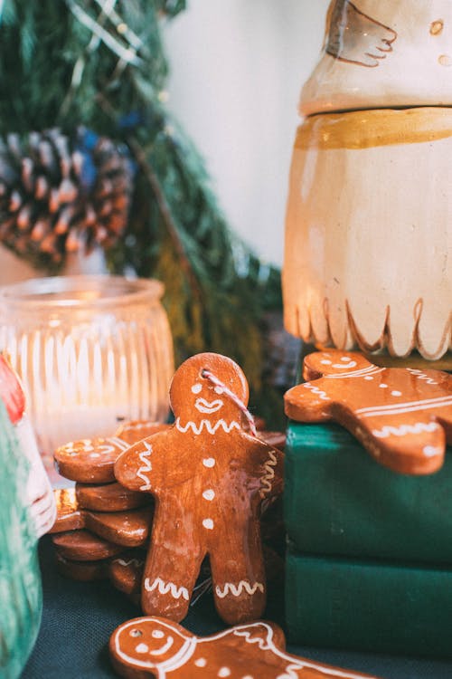 Close Up of Gingerbread Cookies