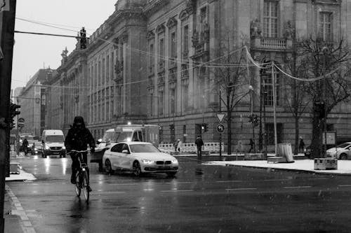 거리, 겨울, 눈의 무료 스톡 사진