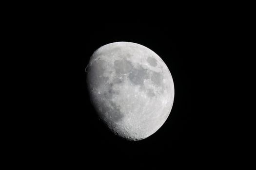Waxing Gibbous Moon. 79% illumination. 33° F. 6:08 pm. December 22, 2023. Darien, CT.