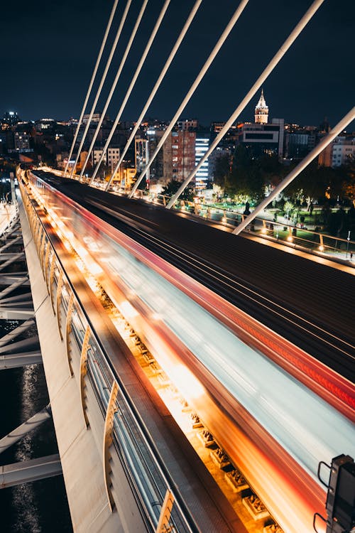 Halic Bridge in Istanbul at Night