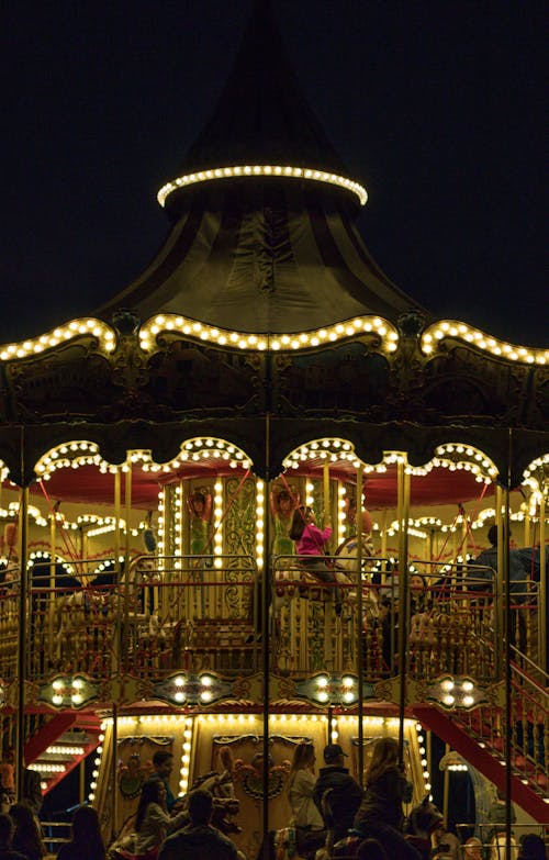 Gratis stockfoto met belicht, carnaval, carrousel