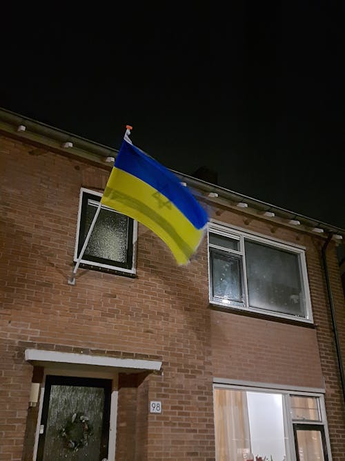 Foto d'estoc gratuïta de bandera, bandera d'israel, bandera d'ucraïna