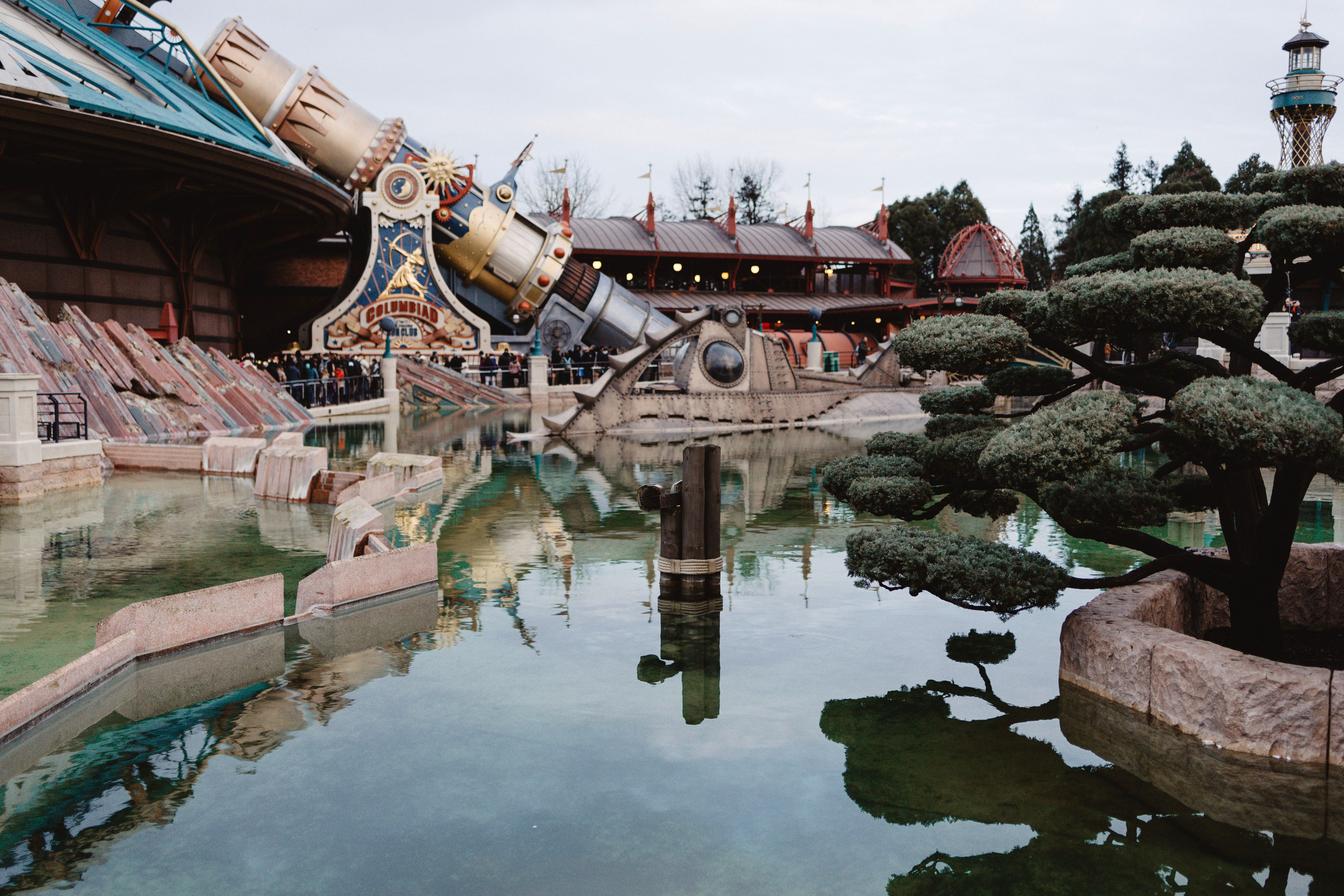 Tokyo DisneySea Mediterranean Harbor on a clear winter afternoon