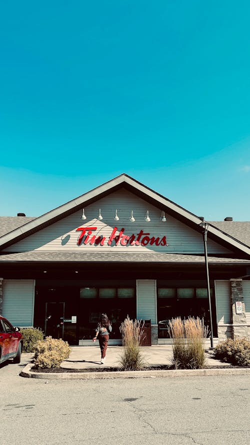 Facade of a Tim Hortons Restaurant Building 