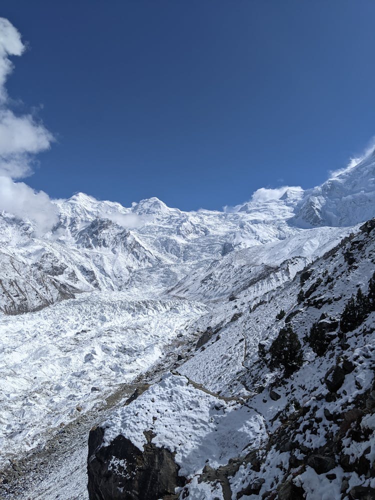 Mountains In Snowy Winter