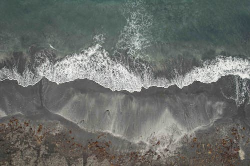 Drone Shot of Seashore