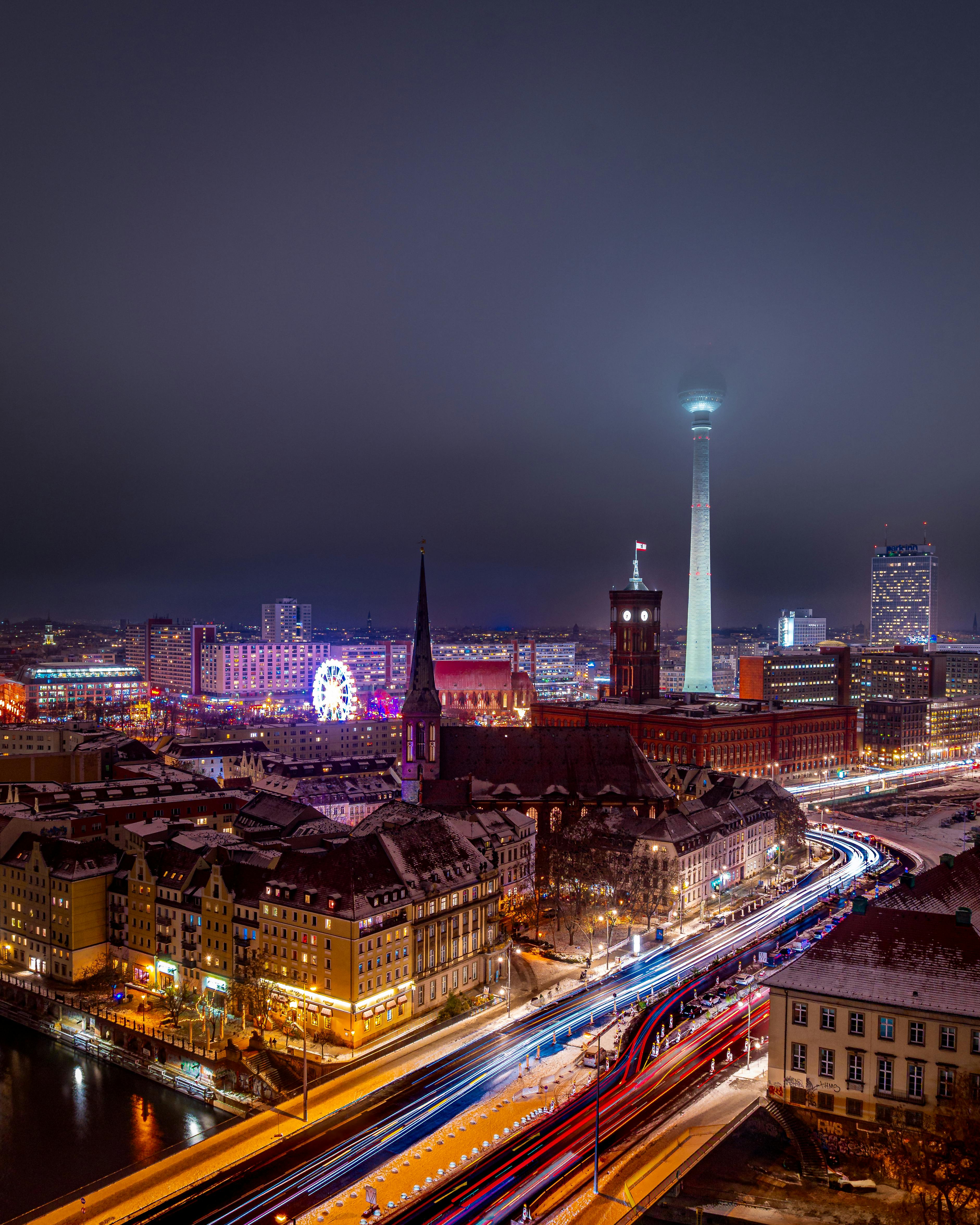 Berlin at Night · Free Stock Photo