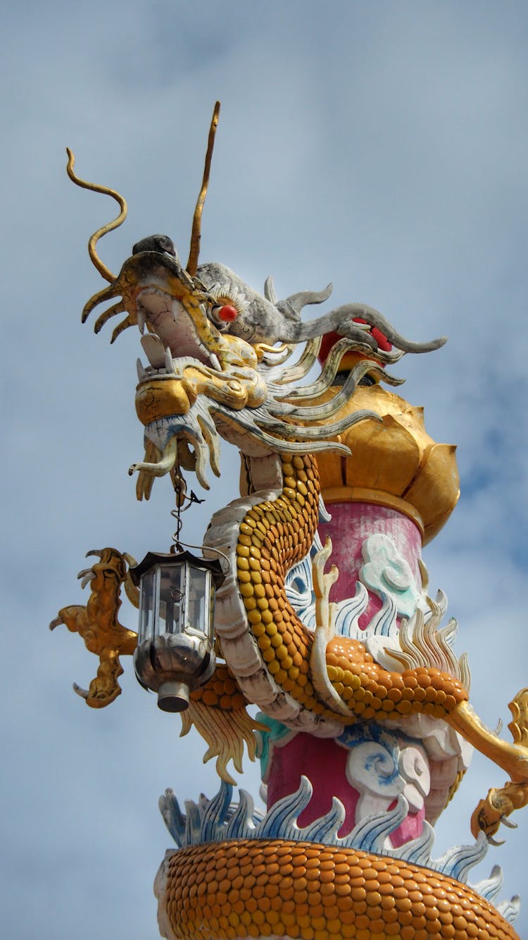 Ornamented Dragon Statue