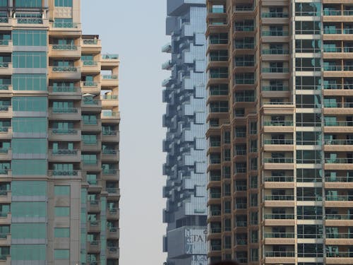 Modern Skyscrapers in a City 
