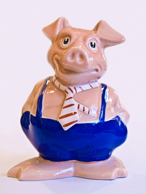 Figurine of Pig in Tie