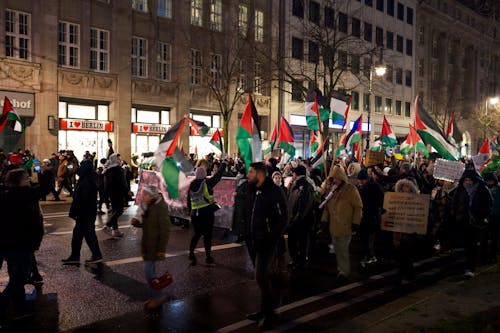 パレスチナ, ベルリン, 抗議の無料の写真素材