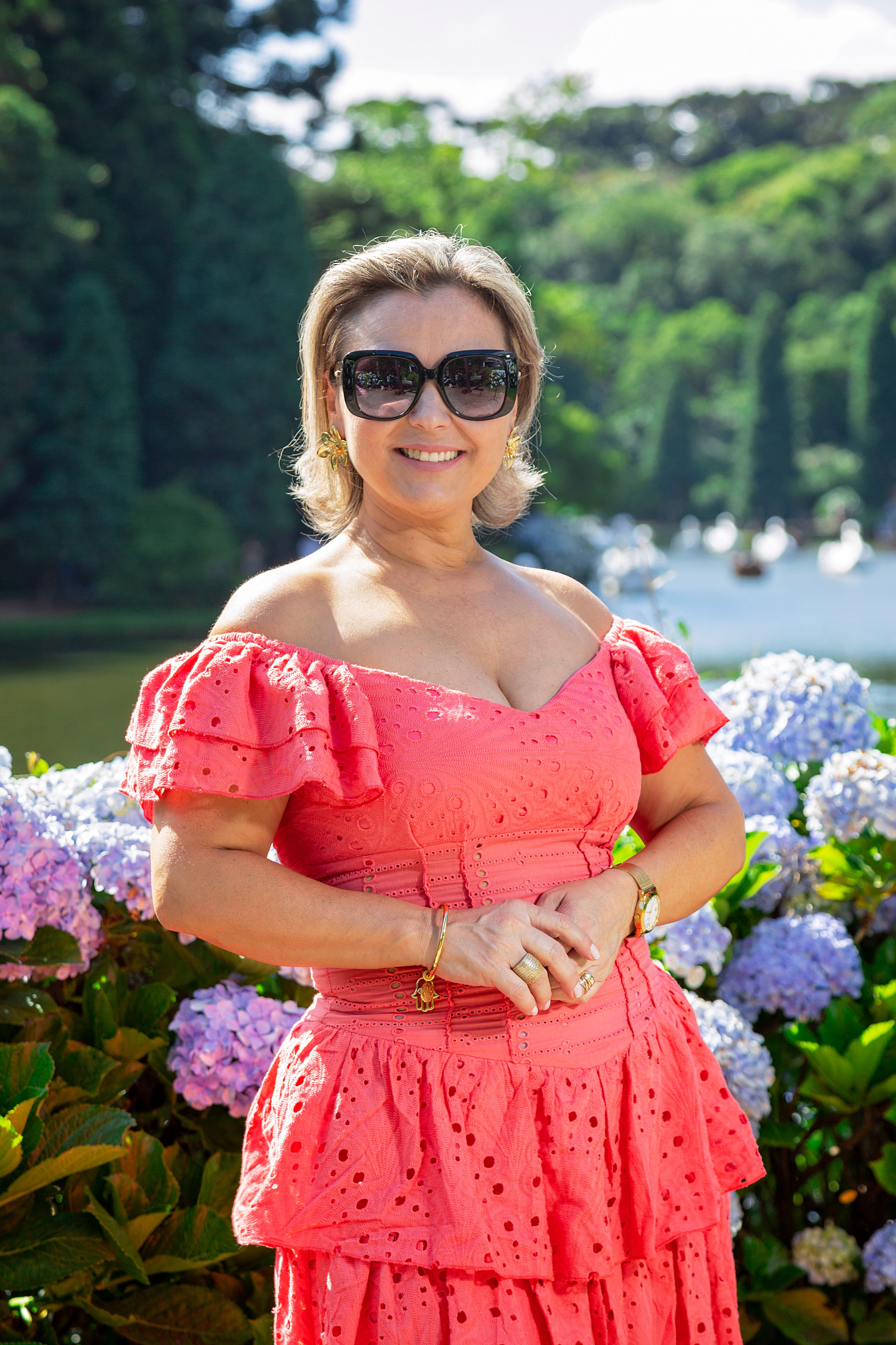 Portrait of Woman Wearing Pink Dress in Sunlight · Free Stock Photo