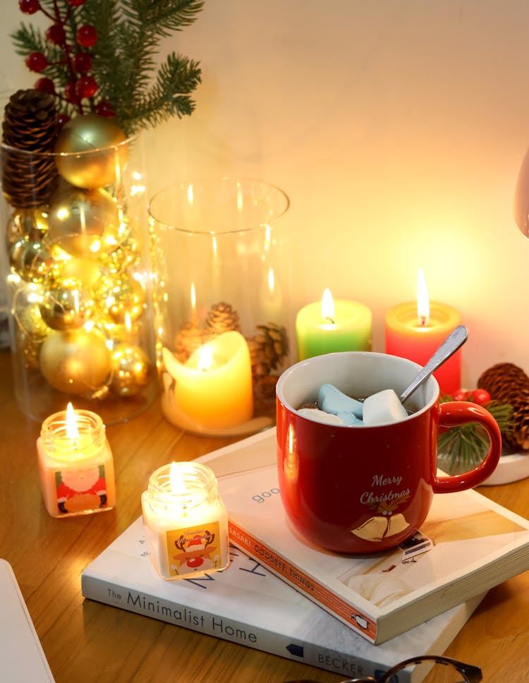 Hot Chocolate With Marshmallows In A Mug 