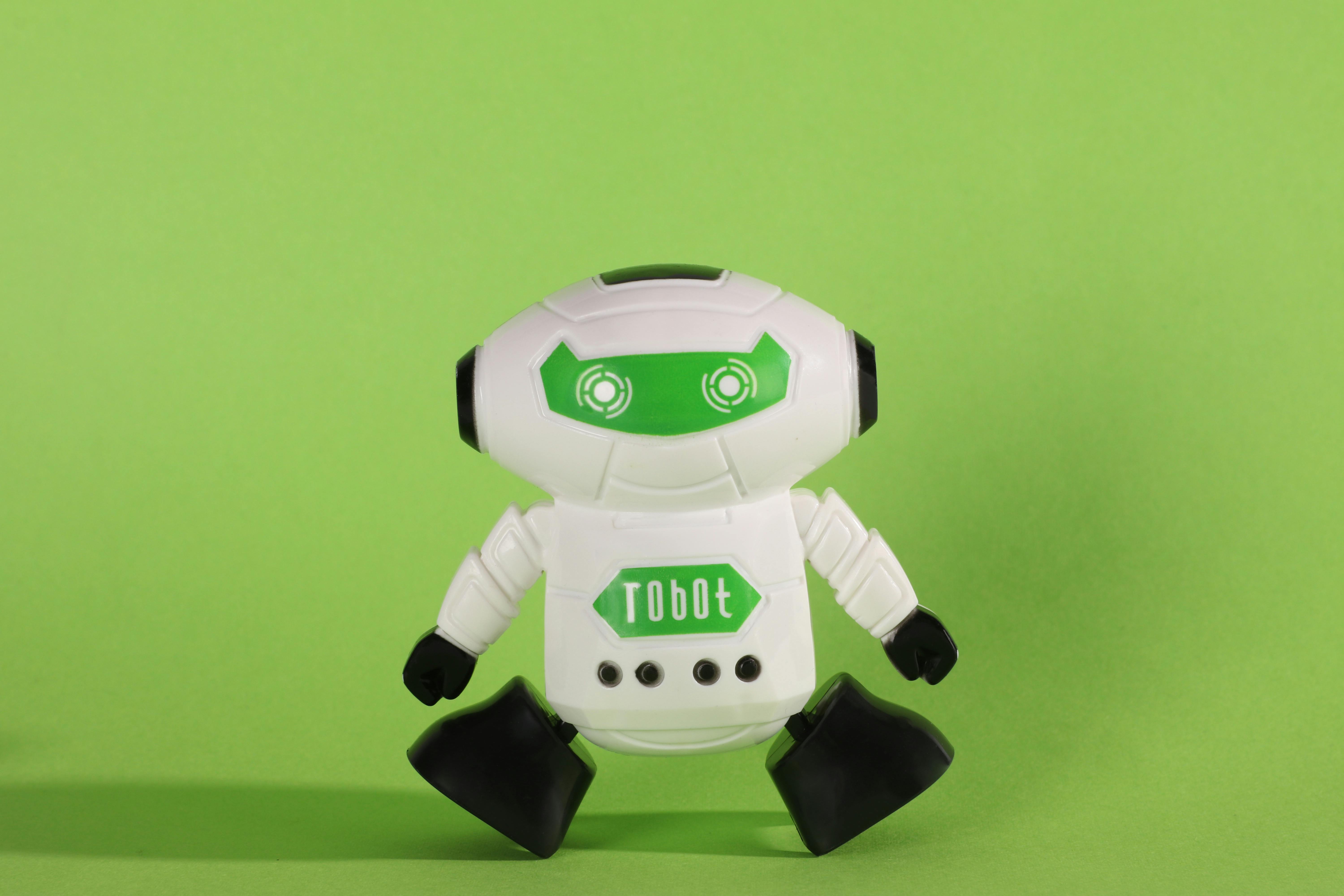 Free stock photo of green background, robot