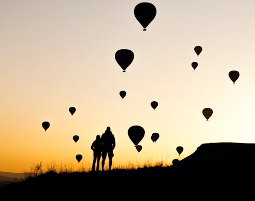 Immagine gratuita di cappadocia, cielo, coppia