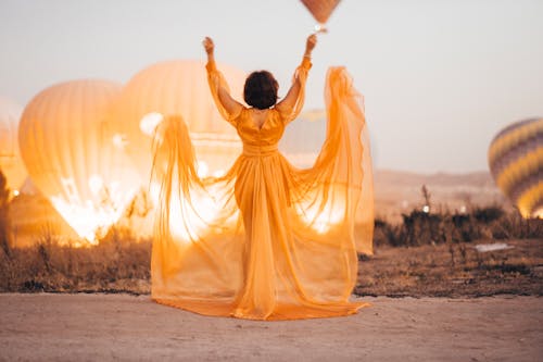 Immagine gratuita di abito, arancia, cappadocia