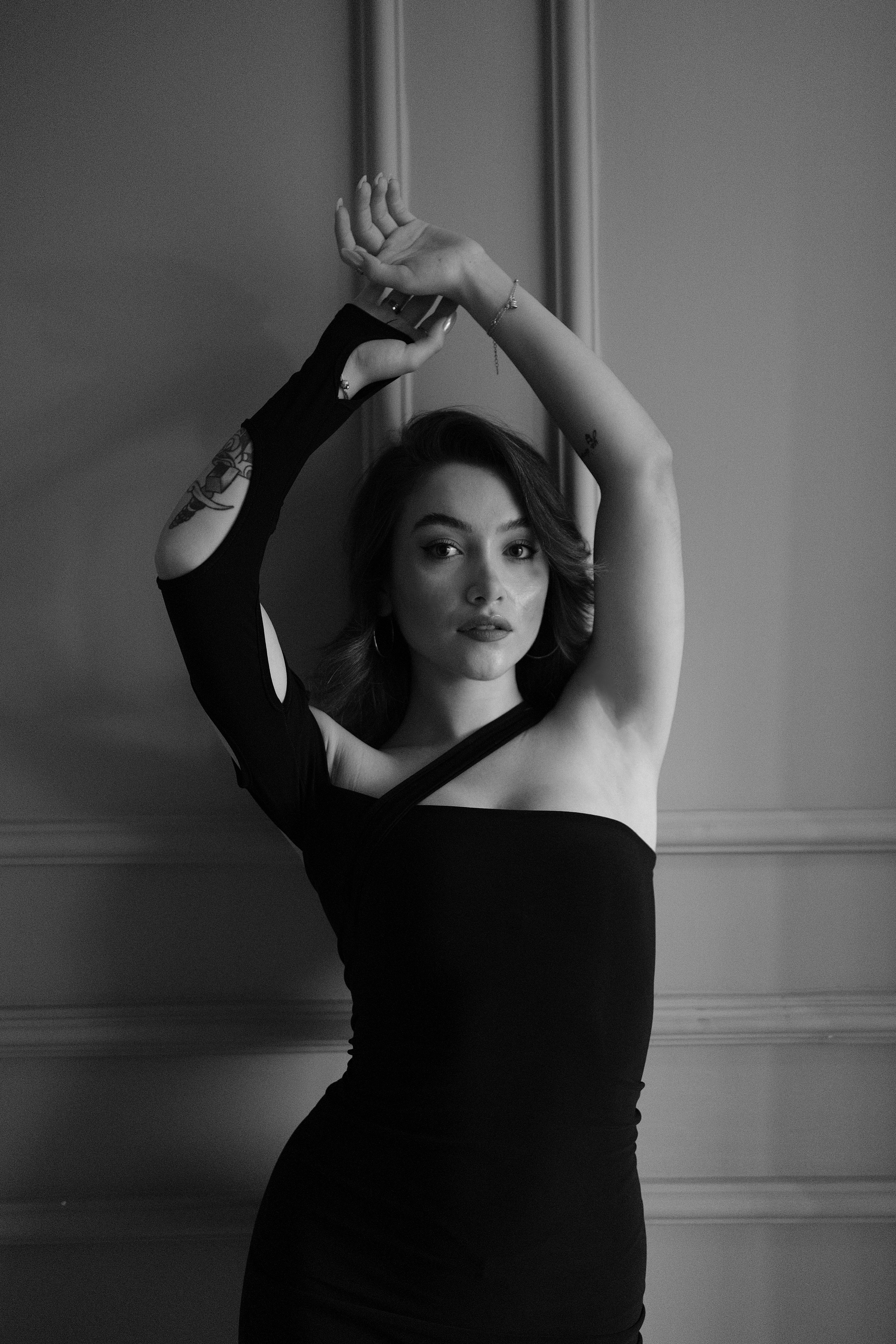 model black dress SHORT BLACK DRESS main image 0