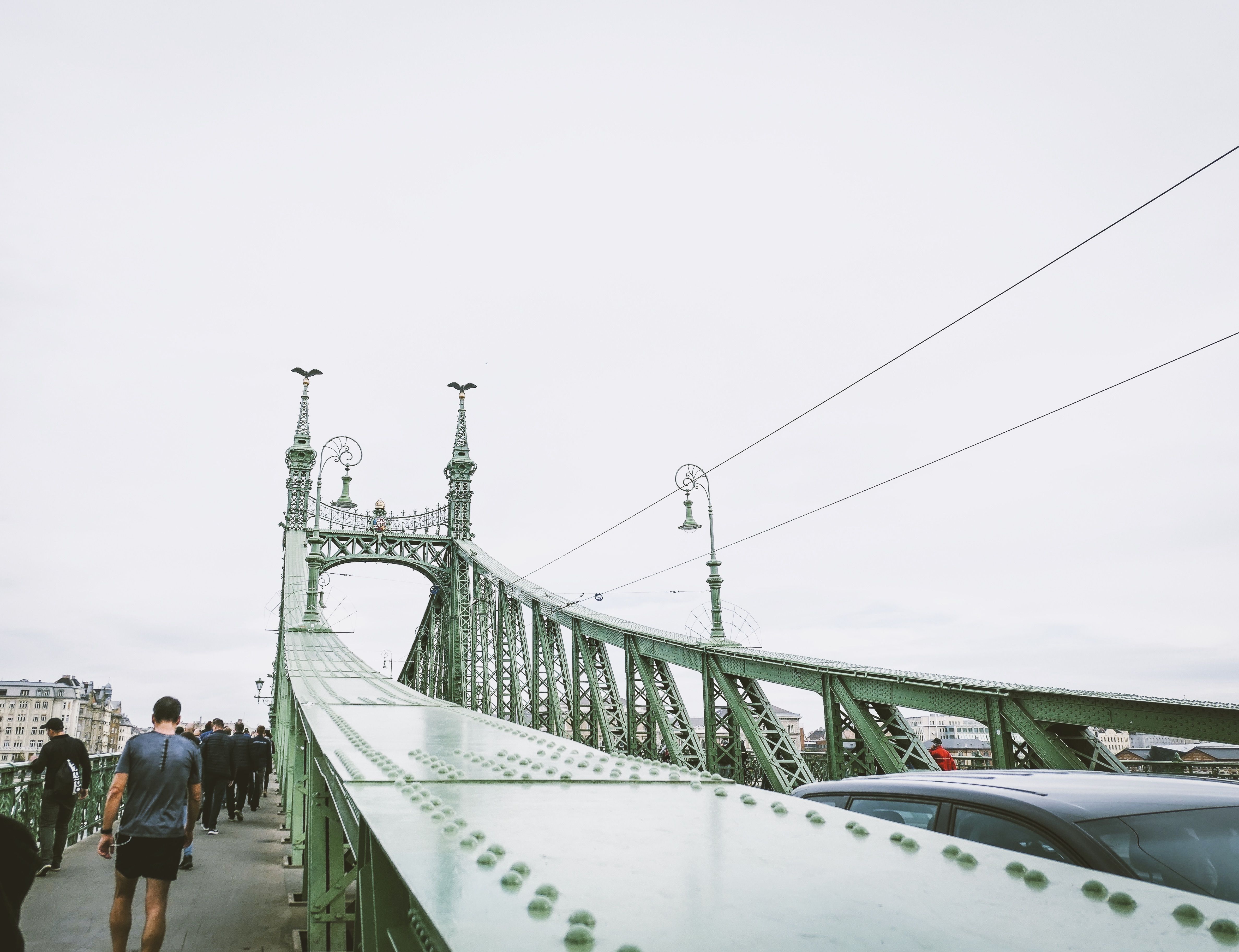 Smiling Car Bridge Cars on Bridge · Free Stock Photo