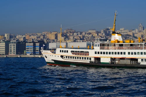 Ferry in Port in Istanbul 