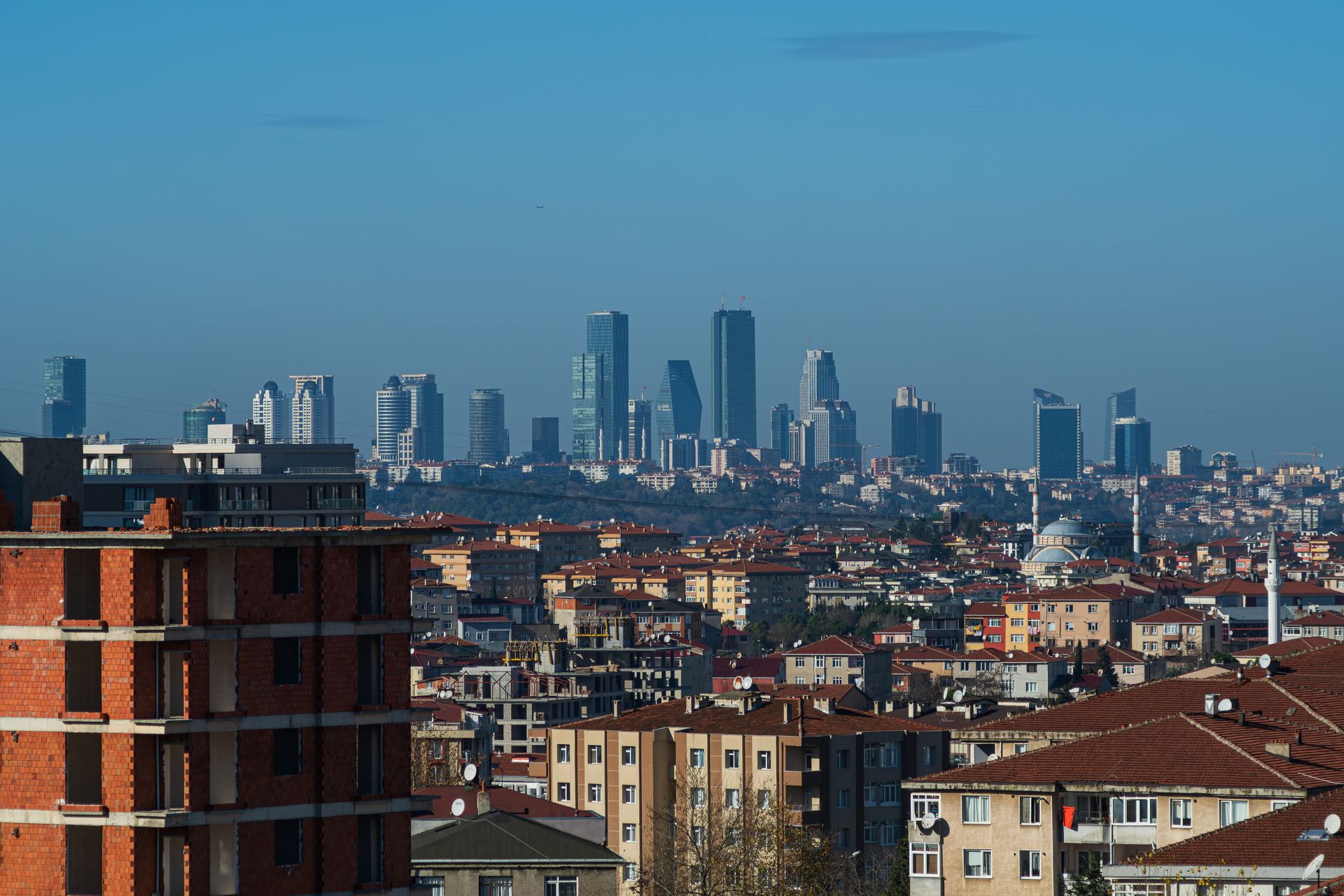 Istanbul financial district skyline