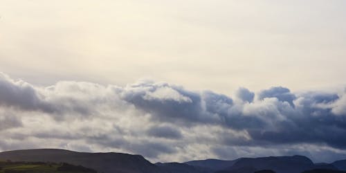 cloudscape, 夜明け, 山岳の無料の写真素材
