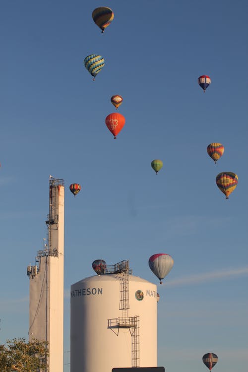 Floating Hot Air Balloons