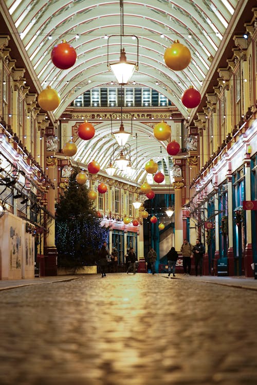 Christmas Decoration in Leadenhall Market in London