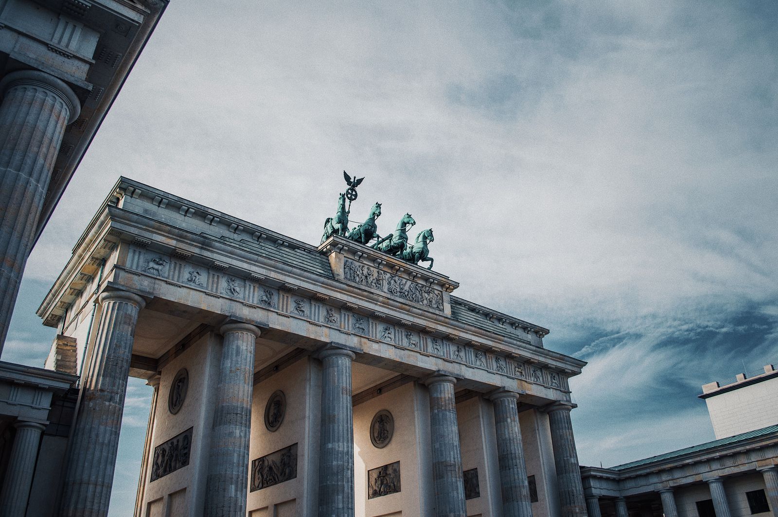 Brandenburg Gate in Berlin, Germany — modern photograph of reunification-era landmark