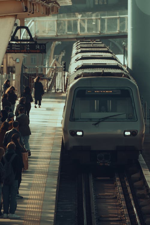 Metro Train on Halic Bridge in Istanbul