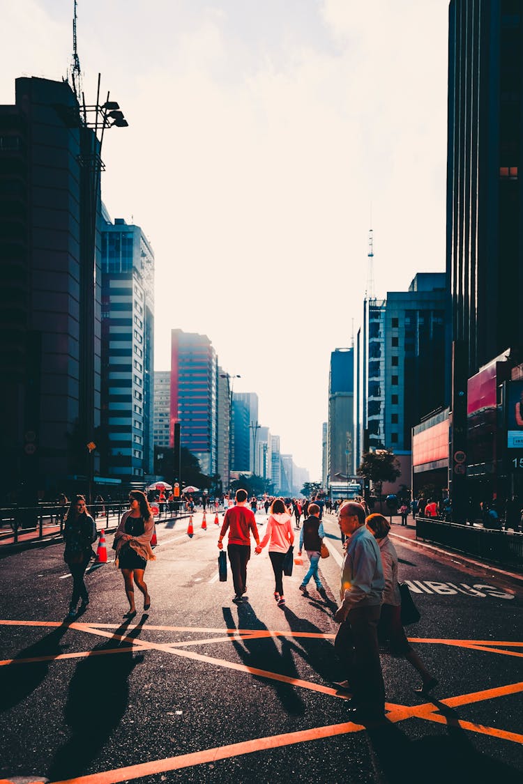 People Walking On Street