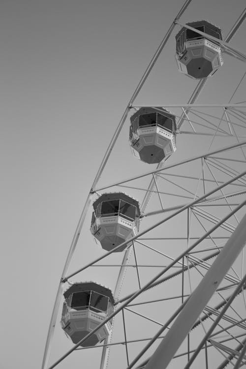 Ferris Wheel in Black and White