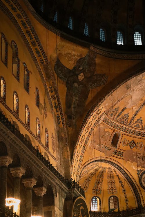 Art in the Interior of Hagia Sophia, Istanbul, Turkey 