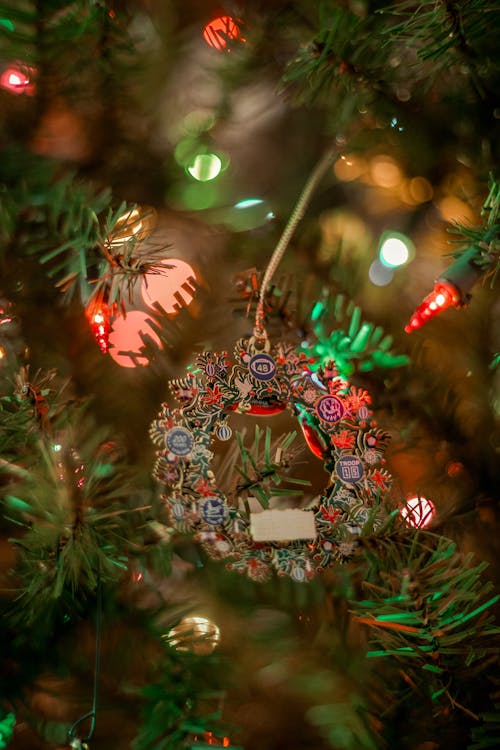 Close Up of a Christmas Tree Ornament