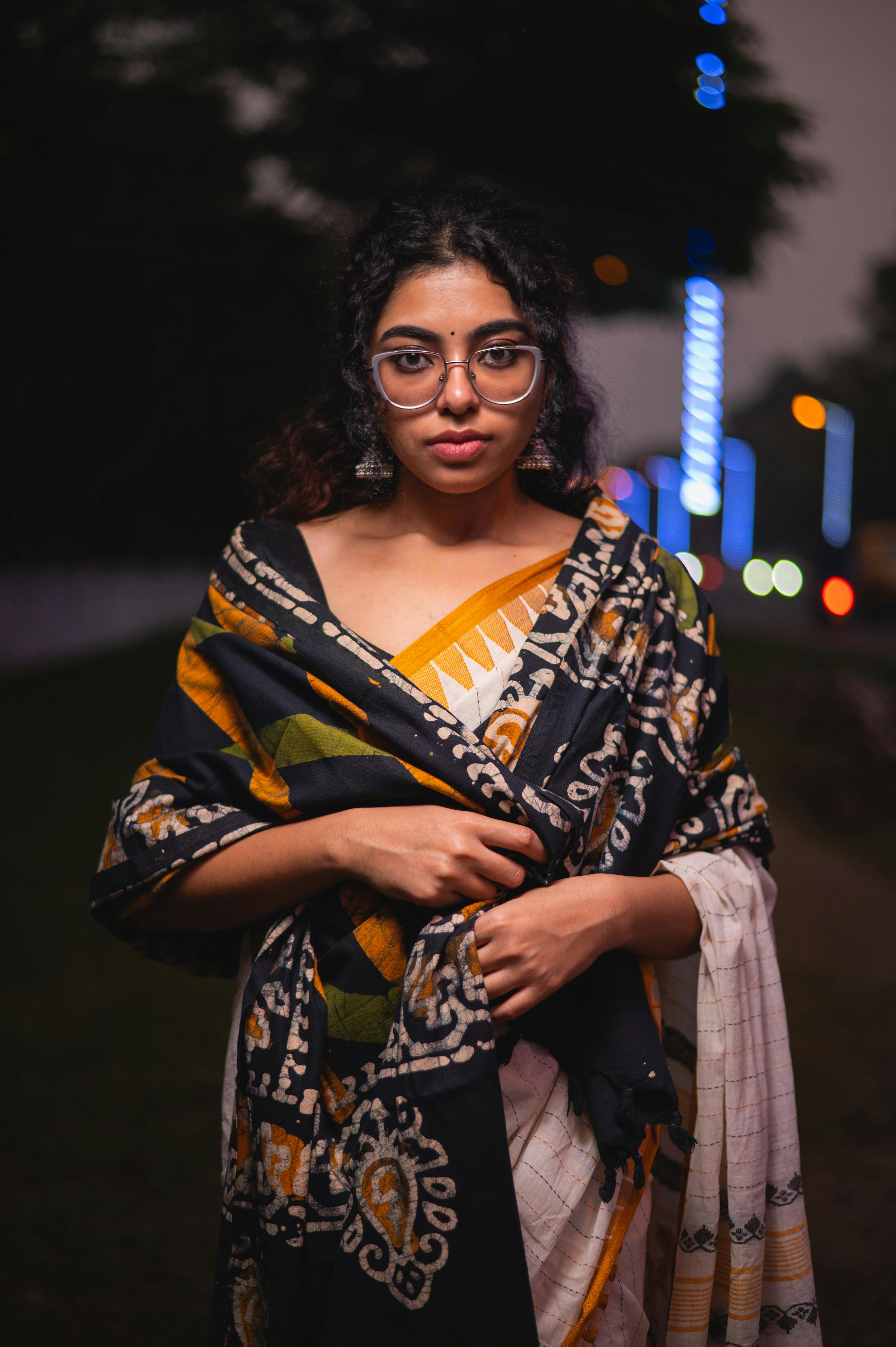 Posing in a blue and gold traditional Indian outfit. | This Bollywood  Actress's Style Will Give You Major Heart Eyes, and That's a Fact |  POPSUGAR Fashion UK Photo 3