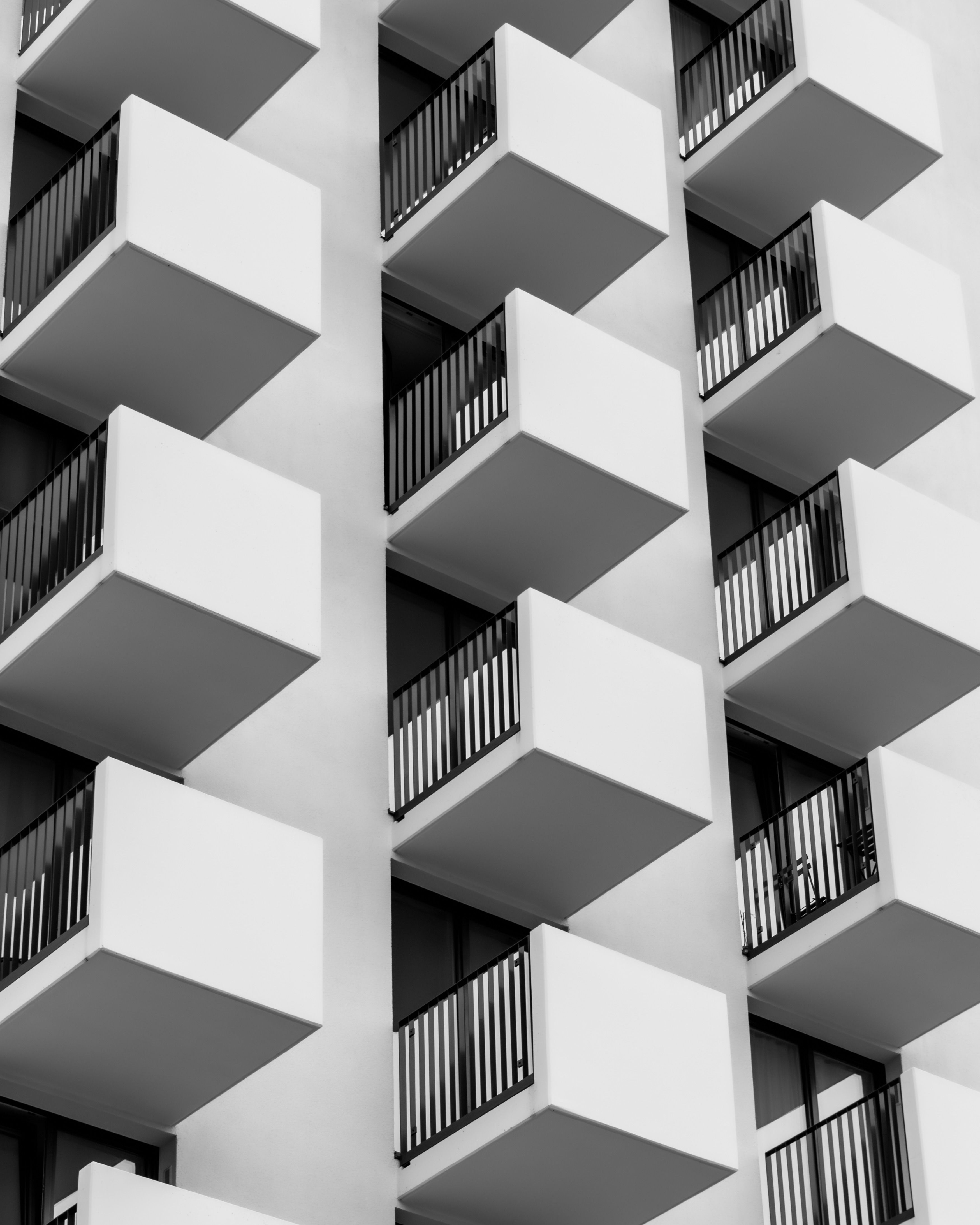 Geometric Pattern with Balconies · Free Stock Photo