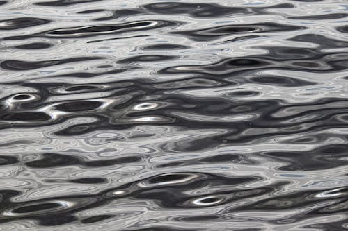Close-up of Water Surface with Ripples 