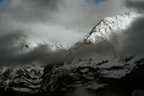 Clouds over Mountains Peaks