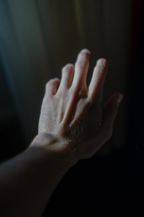 Close-up of a Stretched Out Arm and Hand 