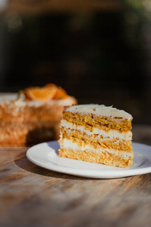 Slice of Cake on a Plate