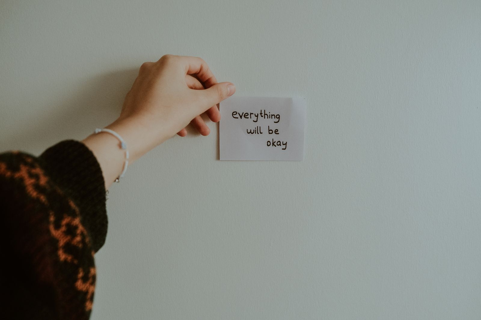 Movation Notes Woman Hand Holding Motivation Note Β· Free Stock Photo