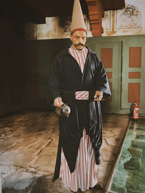 Man Wearing Traditional Clothing