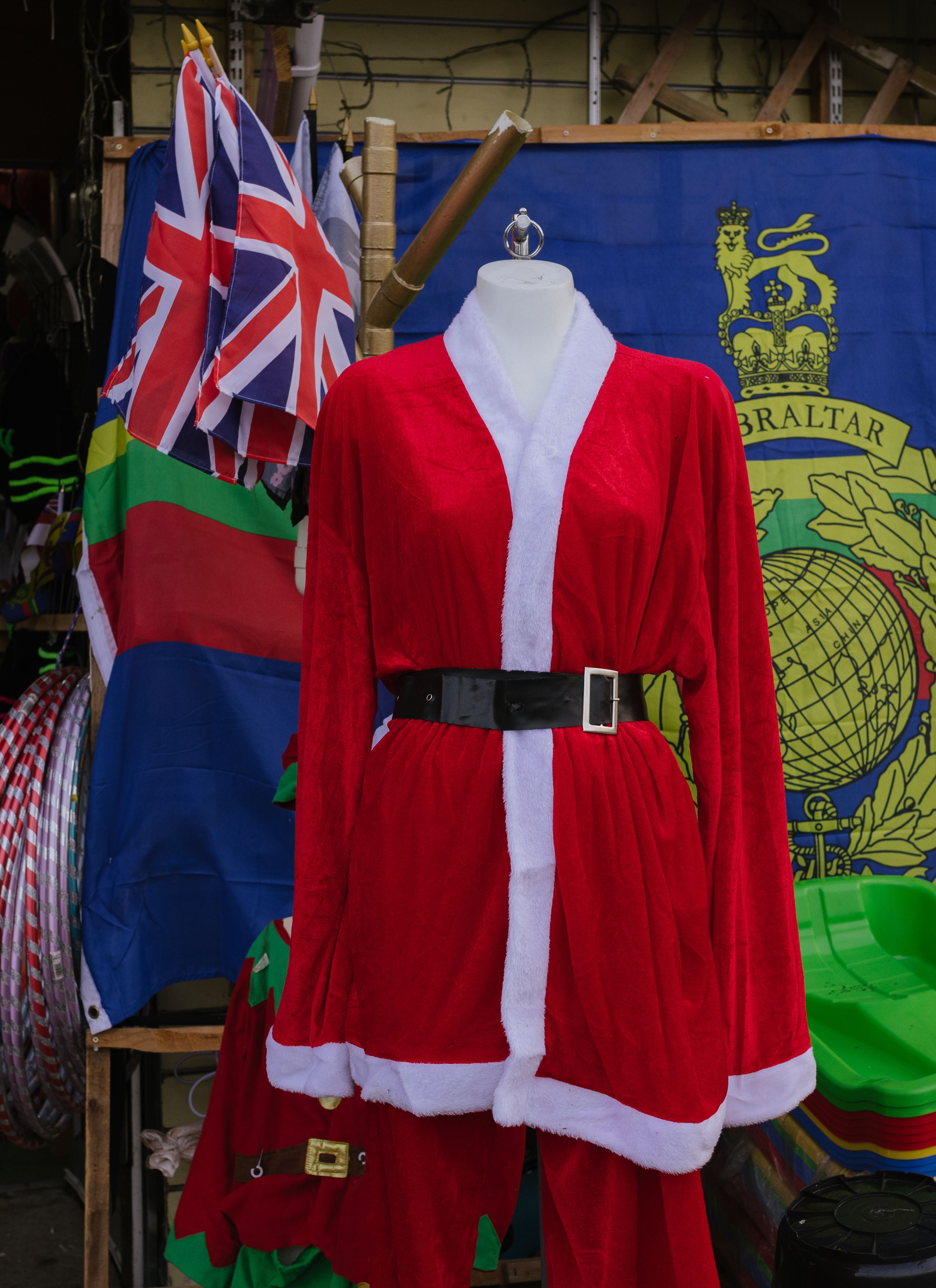 Santa Costume on a Mannequin  Free Stock Photo