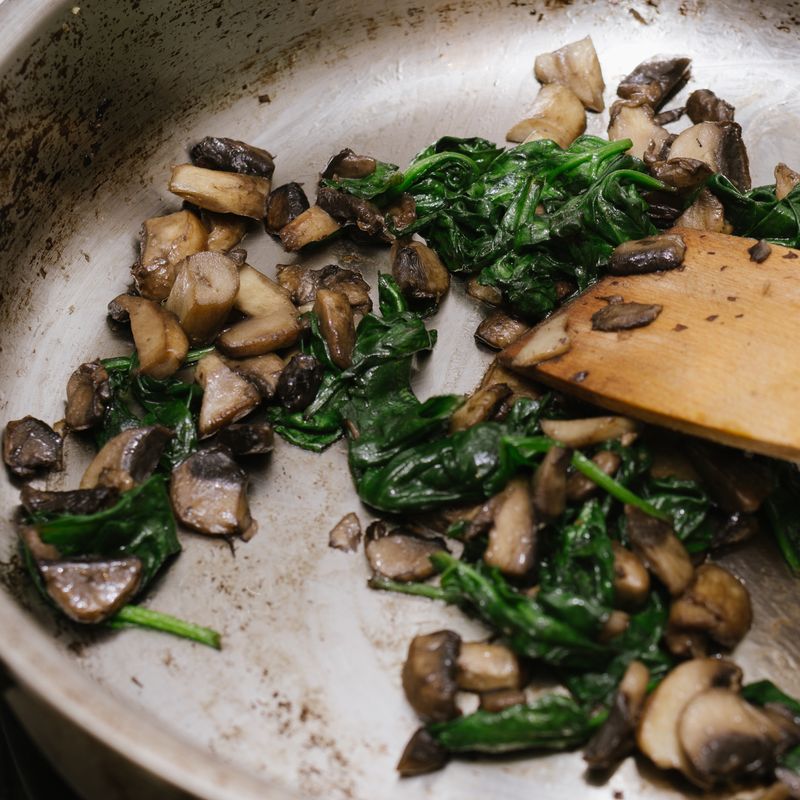 Spinach Artichoke Stuffed Mushrooms
