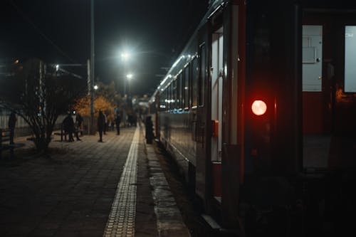 Free Train at Night Stock Photo