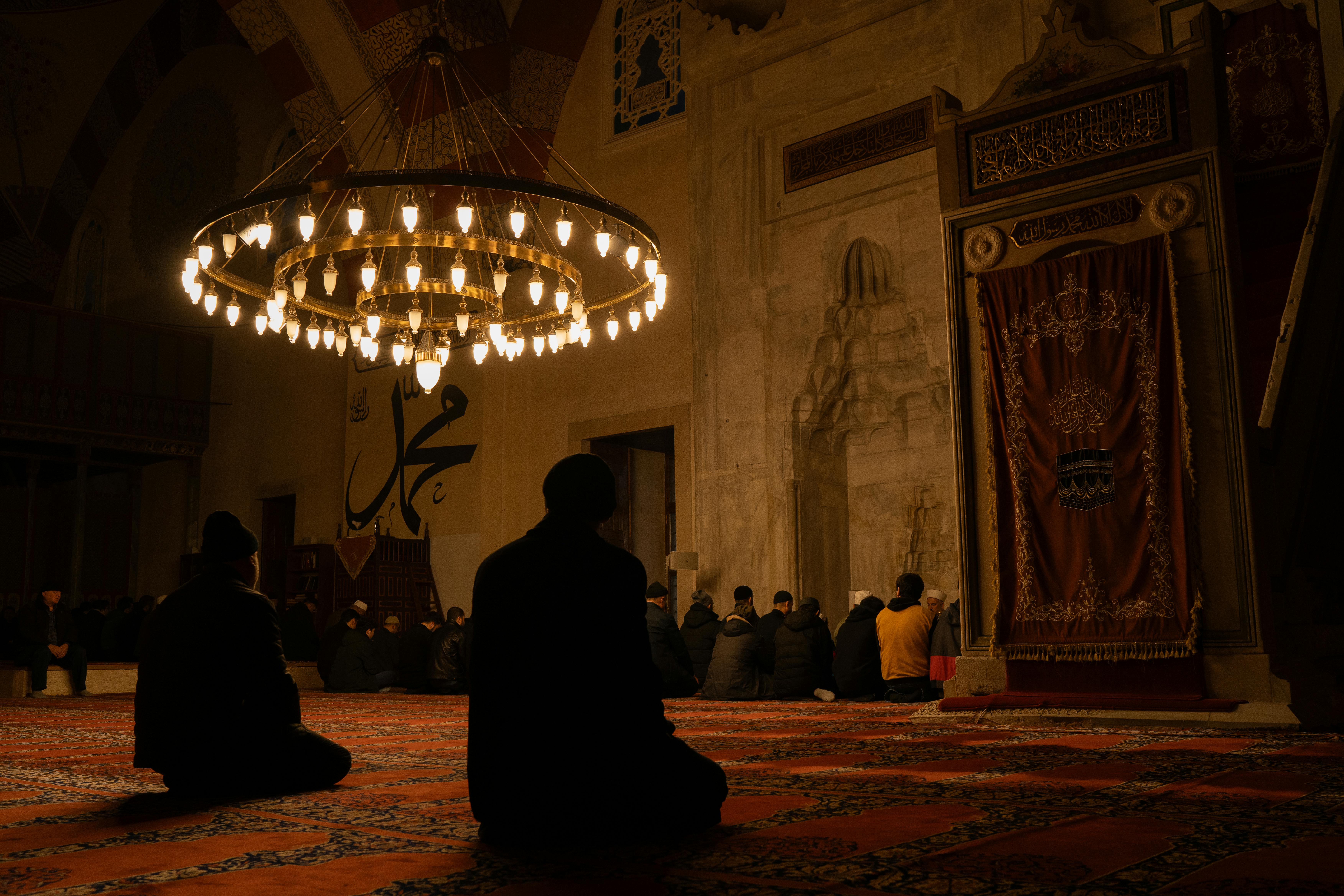 People Praying in Mosque · Free Stock Photo